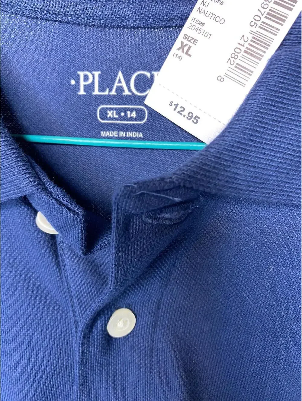 The Children's Place boys long sleeved navy blue top - Size XL 14
